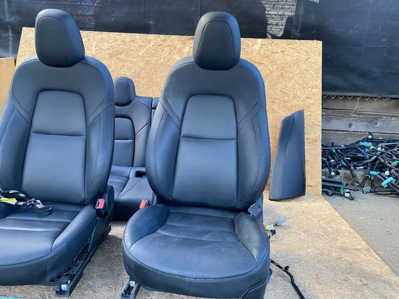 ⭕ 2017-2023 Tesla Model 3 Front Left & Right Bucket & Rear Bench Seat + Bolster