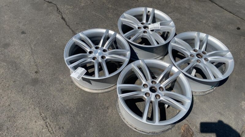600721400D 2012 2013 2014 2015 Tesla Model S MS Silver Wheel Rim 19x8.0 6007214-00-D OEM x4