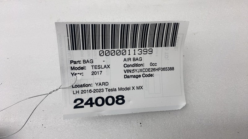 1036756-00-F ⭕16-23 Model X Front Driver 1st Row Roof Curtain Airbag Module Left 1036756-00-F