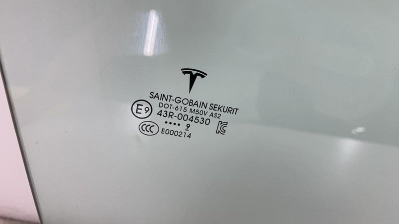 ⭕ 2016-2020 Tesla Model X MX Front Passenger Side Door Window Glass Ri