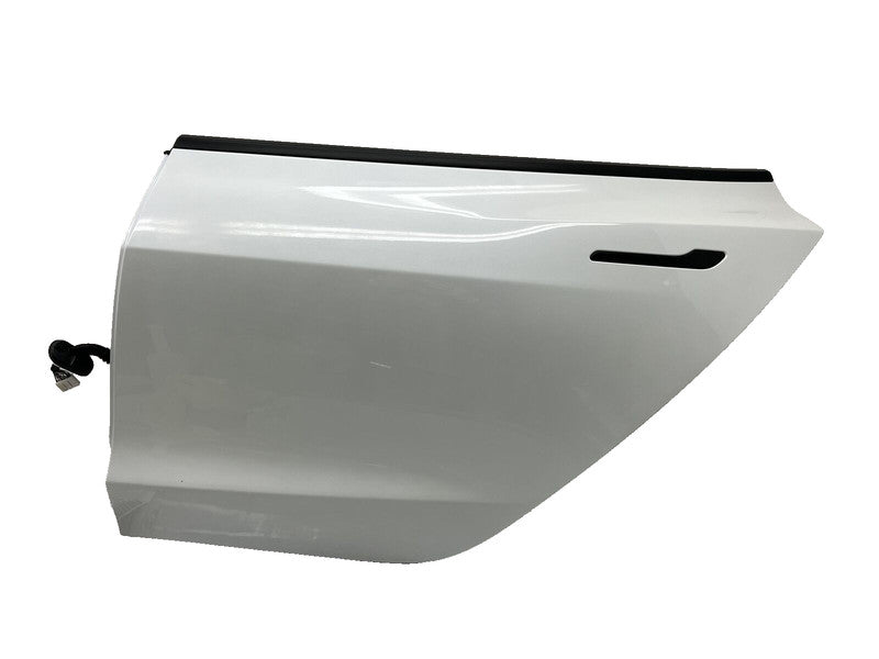 ⭕ 2021-2023 Tesla Model 3 Rear Door Shell Panel Left White - PPSW 1081441-E0-C