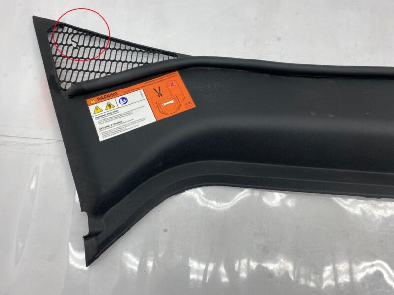 1008976 00 F ⭕ 12-15 Model S Under Hood Apron Windshield Cowl Screen Cover Trim 1008976-00-F