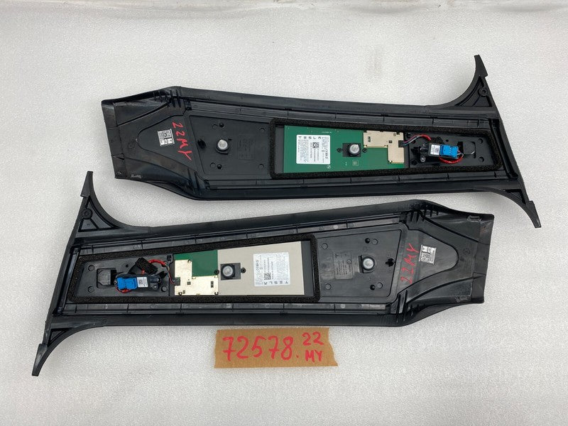 149424000A ⭕ 20-23 Model Y Left/Right B-Pillar Applique w/ Camera 1494240-00-A/1494241-00-A
