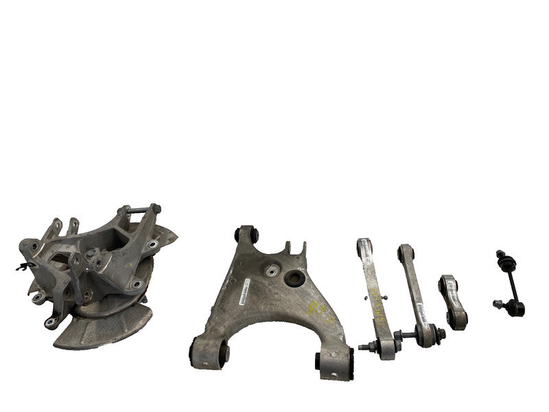 ⭕ 12-15 Tesla Model S Rear Left Spindle Knuckle Wheel Hub + Control Arm Link RWD