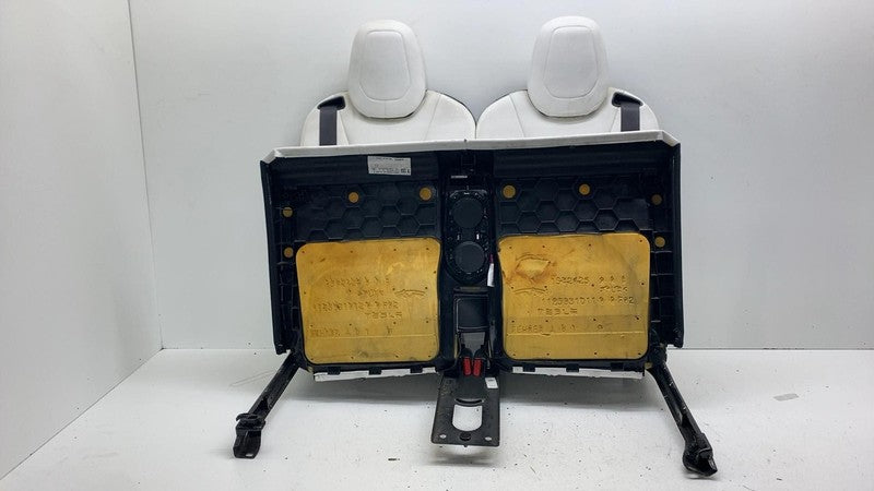 ⭕ 2021-2025 Tesla Model X Rear Left & Right 3rd Row Seat Leather White
