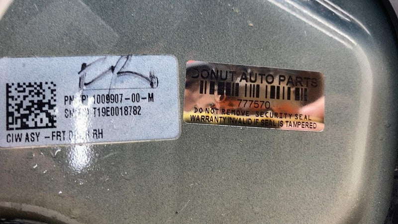 ⭕ 2016-2020 Tesla Model X Front Right Door Shell Panel Black - PBSB 10