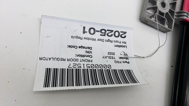2020-2023 Tesla Model Y Front Passenger Side Door Window Regulator & M