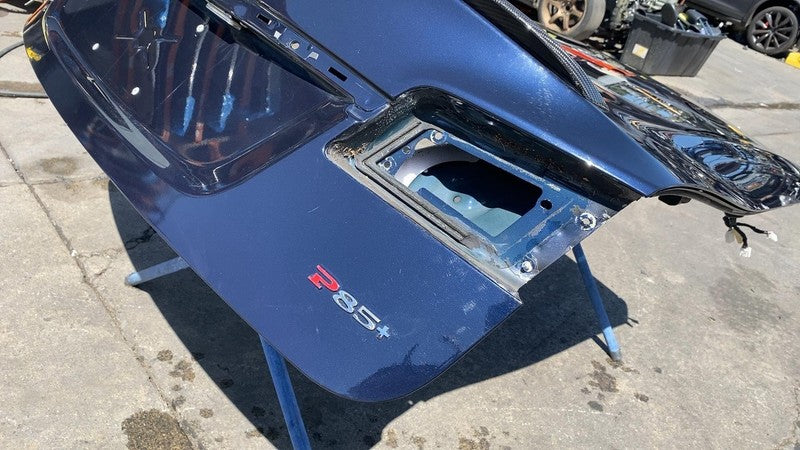 ⭕12-15 Model S Liftgate Trunk Lid Tailgate Hatch Shell Blue PMMB w/ Window Glass