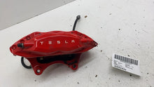 ⭕ 2016-2020 Tesla Model X Front Caliper w/ Brake Hose Line Left Red 1027621-01-C