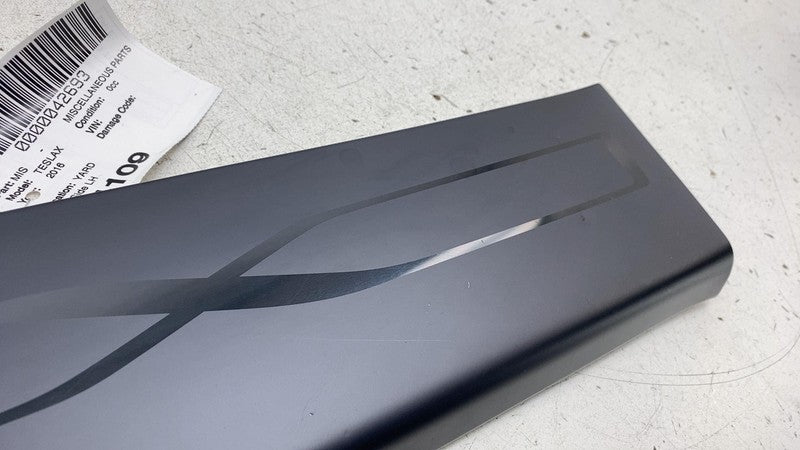⭕ 16-20 Tesla Model X Front Left Door Sill Step Welcome Plate Trim 105
