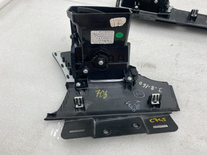 ⭕ 2012-2020 Tesla Model S Dashboard SET of Air Vent Outlet Center + Le