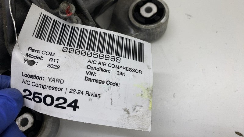 ⭕2022-2024 Rivian R1T Air Conditioning A/C Compressor Pump w/ Bracket 