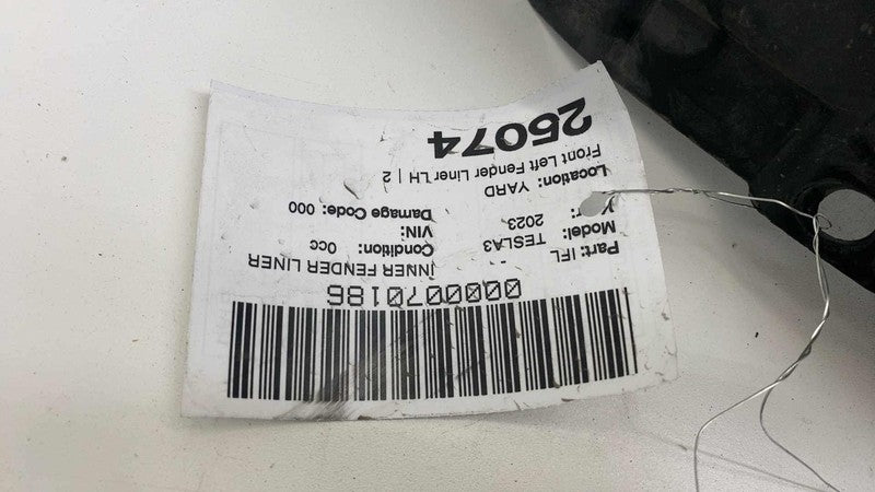 1081581-00-D ⭕ 18-23 Model 3 Front Driver Wheel Fender Liner Splash Shield Left 1081581-00-D