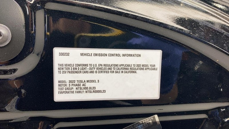 ⭕ 17-23 Tesla Model 3 M3 Front Hood Bonnet Shell Panel Cover Black PBS