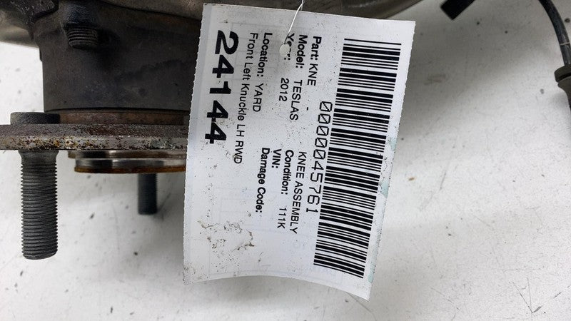 104399900A 2012-2015 Tesla Model S Front Right Spindle Knuckle Wheel Hub + ABS Sensor RWD