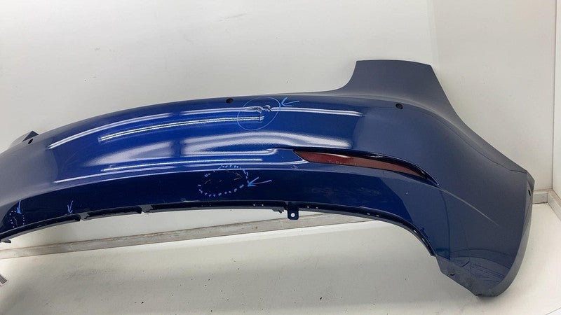 ⭕ 2017-2022 Tesla Model 3 Rear Bumper w/ Park Sensor & Reflector Lamp Blue PPSB