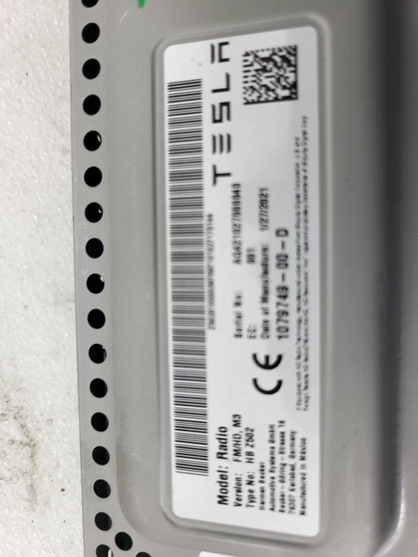 107974900D ⭕ 2017-2023 Model 3 Harman Becker FM HD Audio Radio Receiver Module 1079749-00-D