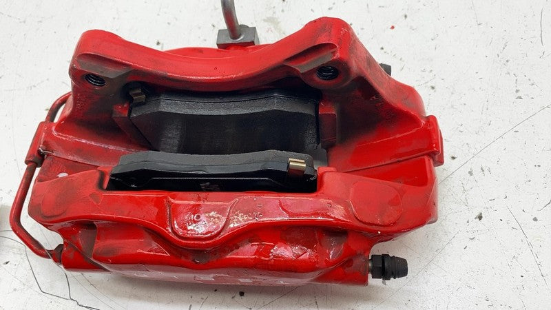 ⭕ 2012-2015 Tesla Model S Rear Driver Side Caliper Red w/ Brake Hose L