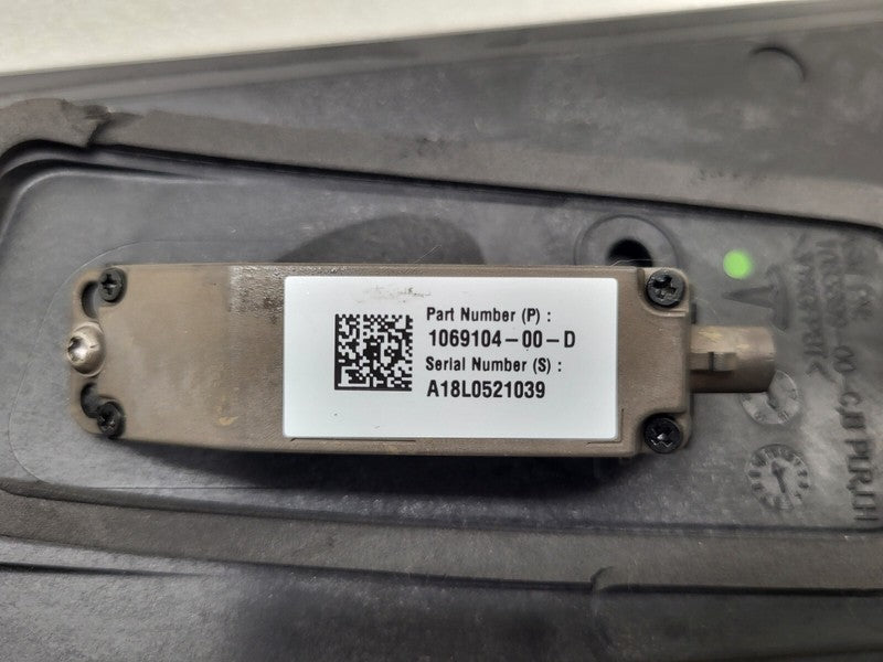 109230600F ⭕ 16-20 Model S Driver Side B-Pillar Glass Applique & Camera Left 1092306-00-F