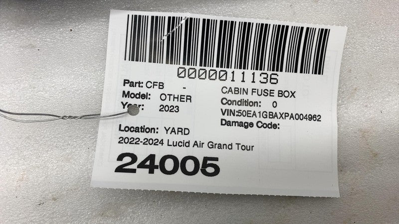 ⭕ 2022-2024 Lucid Air Cabin Fuse Box Control Module Assembly OEM P11-G