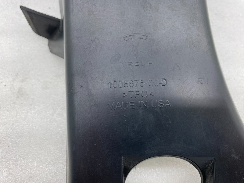 100667500D ⭕ 2012-2015 Tesla Model S Rear Side Trunk Liftgate Trim Cover Right 1006675-00-D