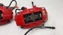 ⭕ 19-20 Model X SET of Brake Caliper Red w/ Hose Line 1078541-01-B/1078542-01-B