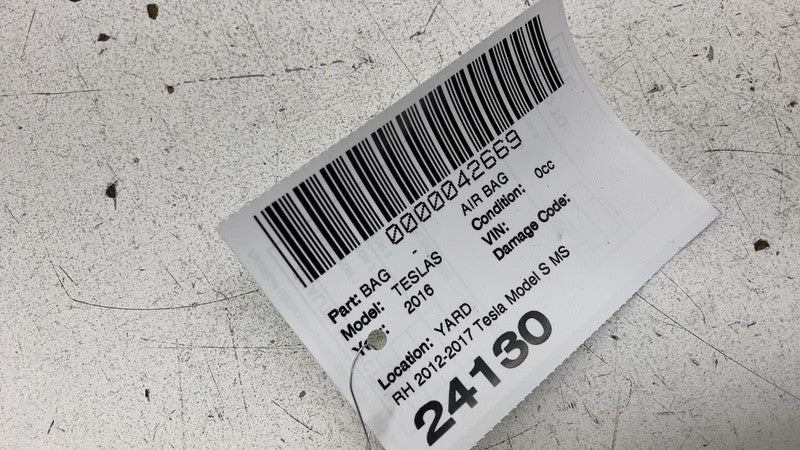 ⭕ 2012-2017 Tesla Model S MS Front Passenger Side Seat Airbag Right 10