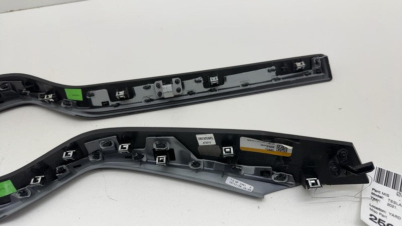 ⭕ 16-20 Tesla Model X SET of Front & Rear Left & Right Door Molding Tr