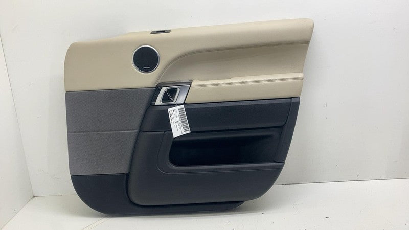 ⭕ 14-17 Range Rover Sport Front Passenger Side Door Panel Trim Cover Cream Right