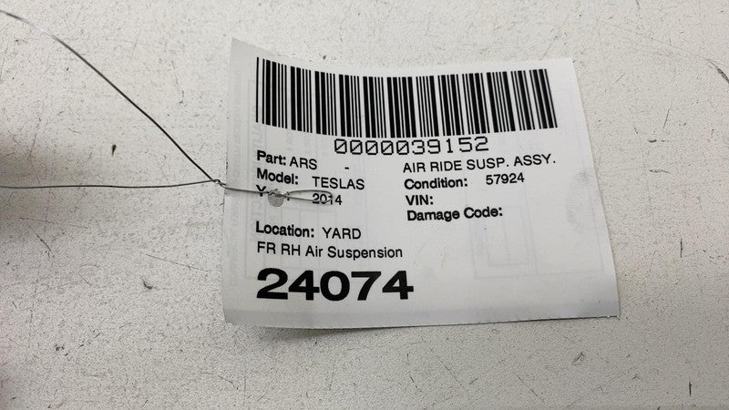 ⭕ 12-15 Tesla Model S Front Right Air Spring Module Shock Absorber 600