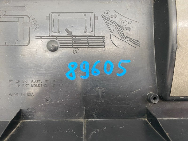 ⭕ 17-23 Tesla Model 3 M3 Front License Plate Molding Bracket Holder 10