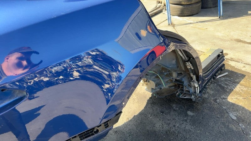 ⭕ 16-20 Tesla Model X Rear Quarter Fender Frame Panel Cut Out Right Blue - PPSB