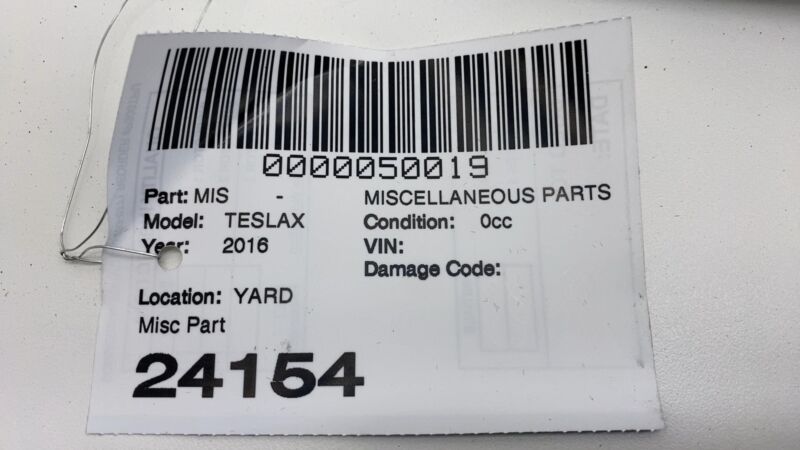 2016-2020 Tesla Model X Front Driver Side Sunvisor Mirror Alcantara Mammoth Left