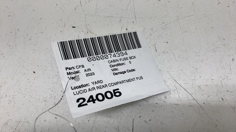 P11K3520005 ⭕ 2022-2024 Lucid Air Rear Compartment Cabin Fuse Relay Box Block P11-K35200-05