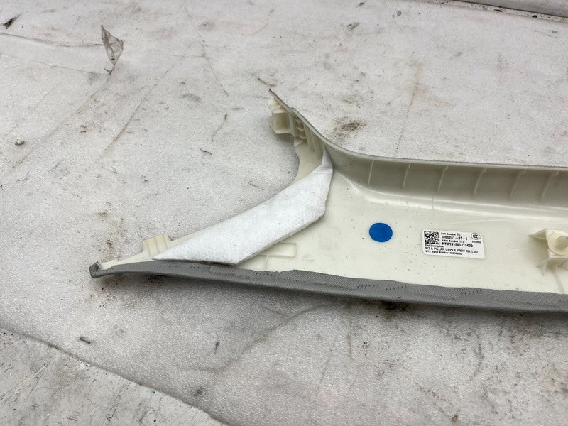 108624181I ⭕17-23 Model 3 Front Passenger Side Upper A-Pillar Trim Cover Right 1086241-81-I
