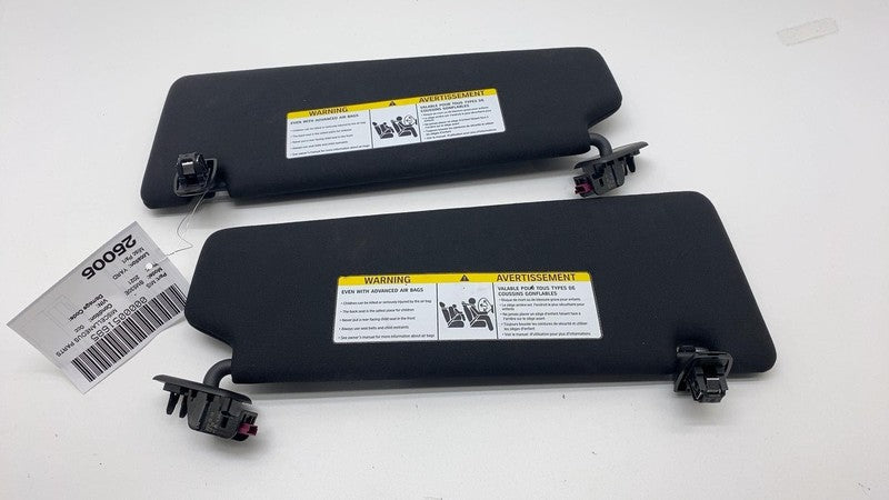 2017-2023 BMW 530e G30 Front Left & Right Windshield Sun Visor Black Sunvisor