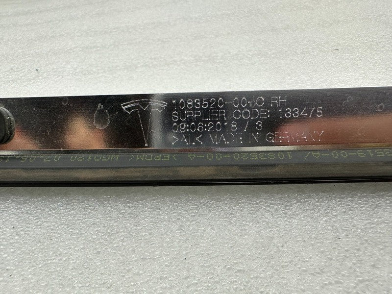 108352000C ⭕ 17-20 Model 3 M3 Right Upper Bright Trim Mold Roof Molding 1083520-00-C (Wrap)