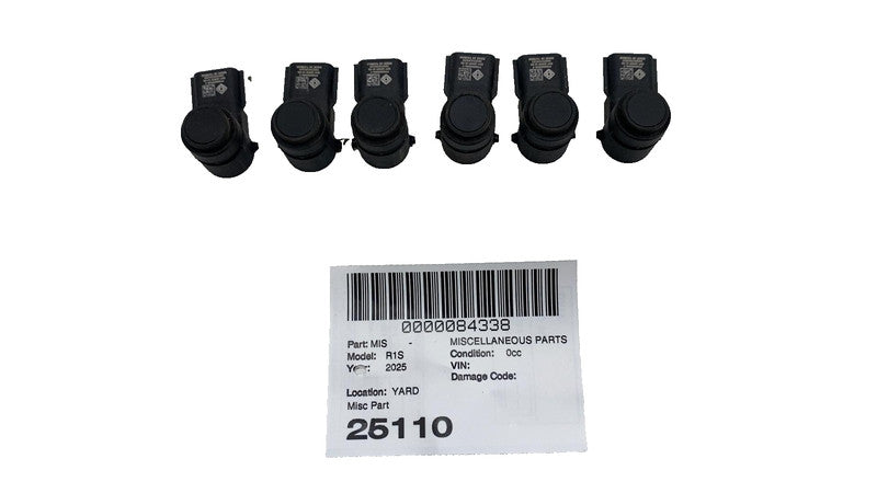 PT00509504C ⭕ 2025 Rivian R1S SET of Bumper Park Assist Sensors (6x) OEM PT00509504-C
