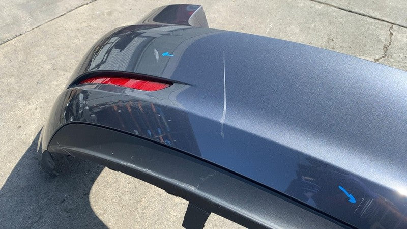 ⭕ 2023 Tesla Model 3 M3 Rear Bumper Cover Assy (No Park Sensor) Gray -