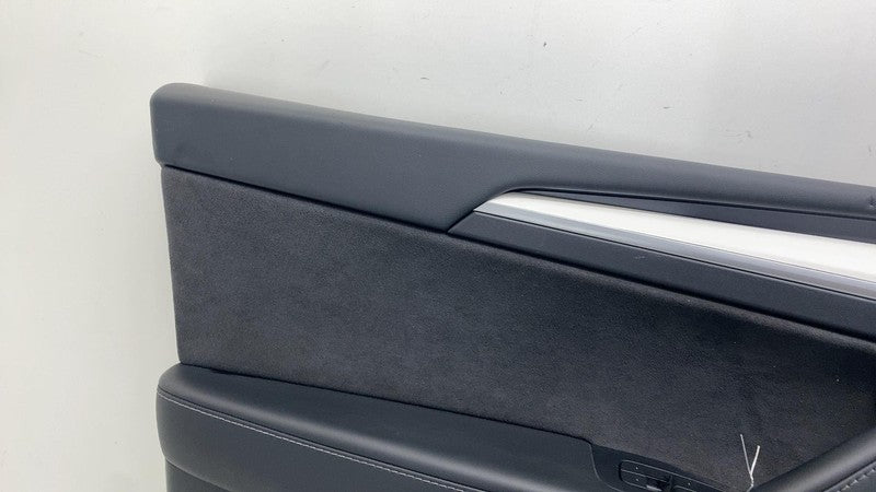 ⭕ 20-24 Tesla Model Y Front Driver Side Door Panel Trim Card Cover White Left LH