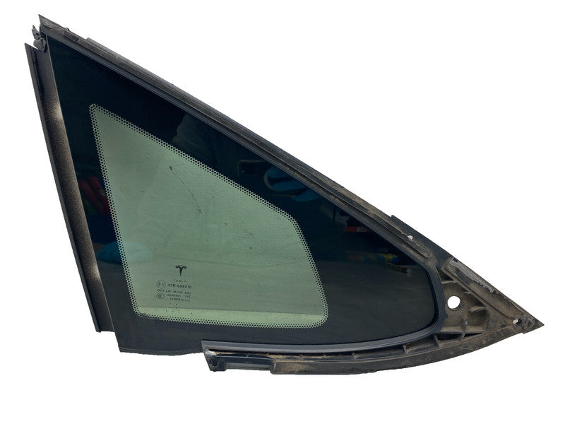 ⭕ 16-20 Tesla Model S MS Rear Driver Side Quarter Window Glass Left 10