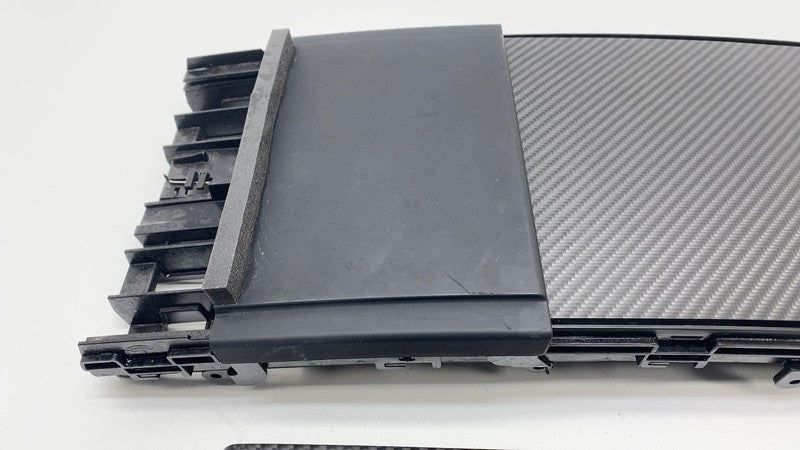 ⭕ 16-20 Model S Center Console Cover w/ Cupholder Trim Carbon Fiber 10