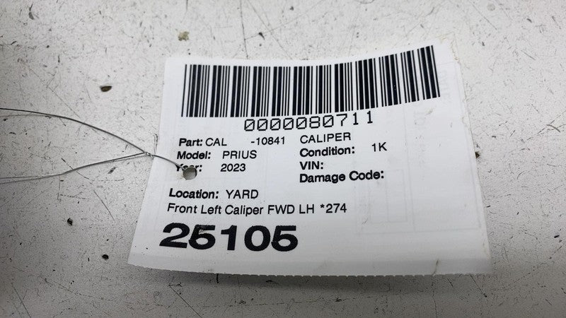 ⭕ 2020-2024 Toyota Prius Front Driver Side Caliper w/ Brake Hose Line 