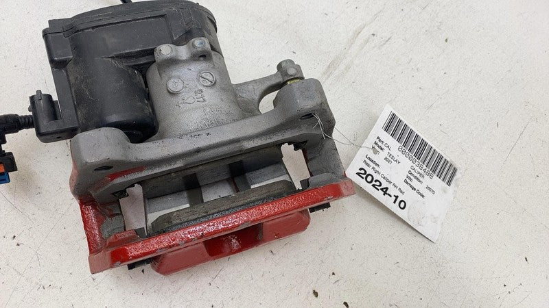 ⭕ 2017-2023 Tesla Model 3 Y Rear Passenger Side Caliper Red w/ Brake Hose Right