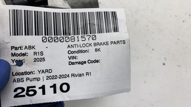PT01073543A ⭕ 2025 Rivian R1S ABS Anti-Lock Brake Pump Module Unit w/ Bracket PT01073543-A