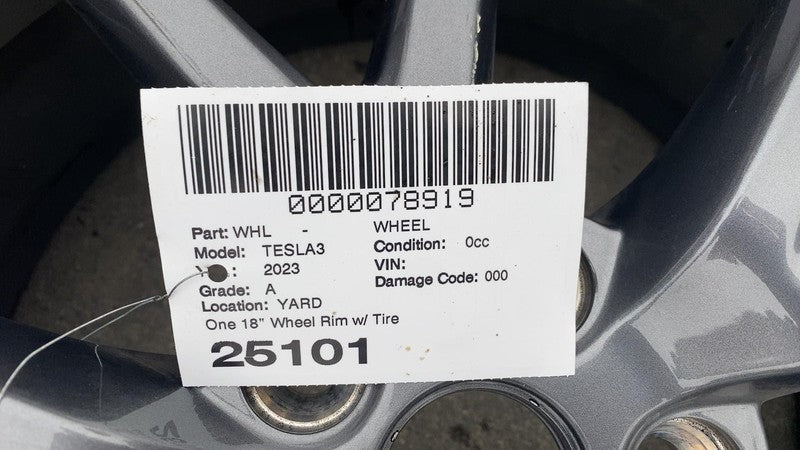 ⭕ 21-23 Model 3 Wheel Rim 18" inch 18x8.5J+40MM w/ Tire 235/45R18 1044