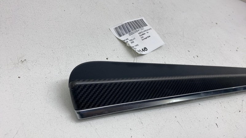 165874100A ⭕ 21-23 Tesla Model X Rear Left  Door Trim Cover Carbon Fiber Panel 1658741-00-A