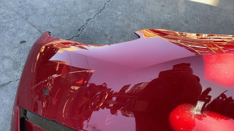⭕ 20-23 Model Y Front Bumper Cover Red - PPMR w/ Park Sensor Type 1493