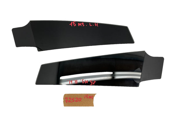 ⭕ 12-15 Model S MS Left & Right B-Pillar Molding Applique Glass Trim 14942/14941