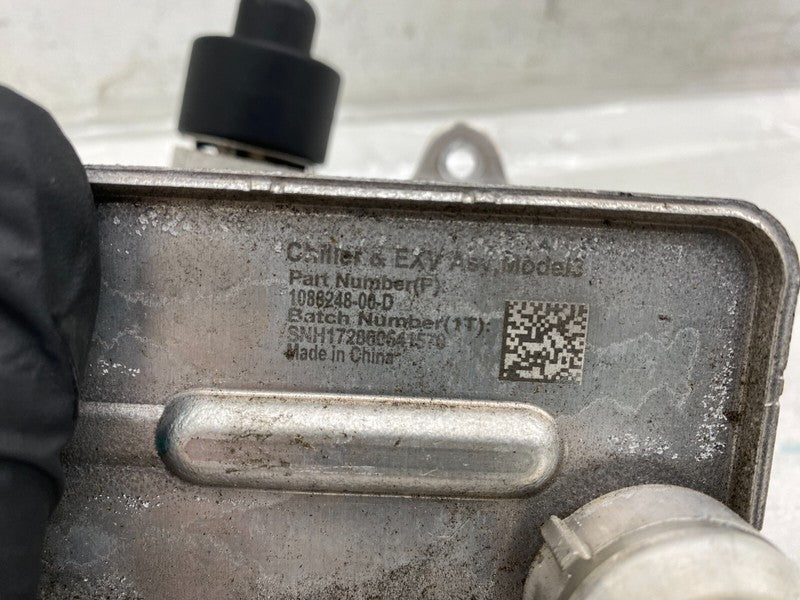 1088248 00 D ⭕ 2017-2022 Tesla Model 3 M3 Chiller EXV Oil Fluid Cooler Assembly 1088248-00-D